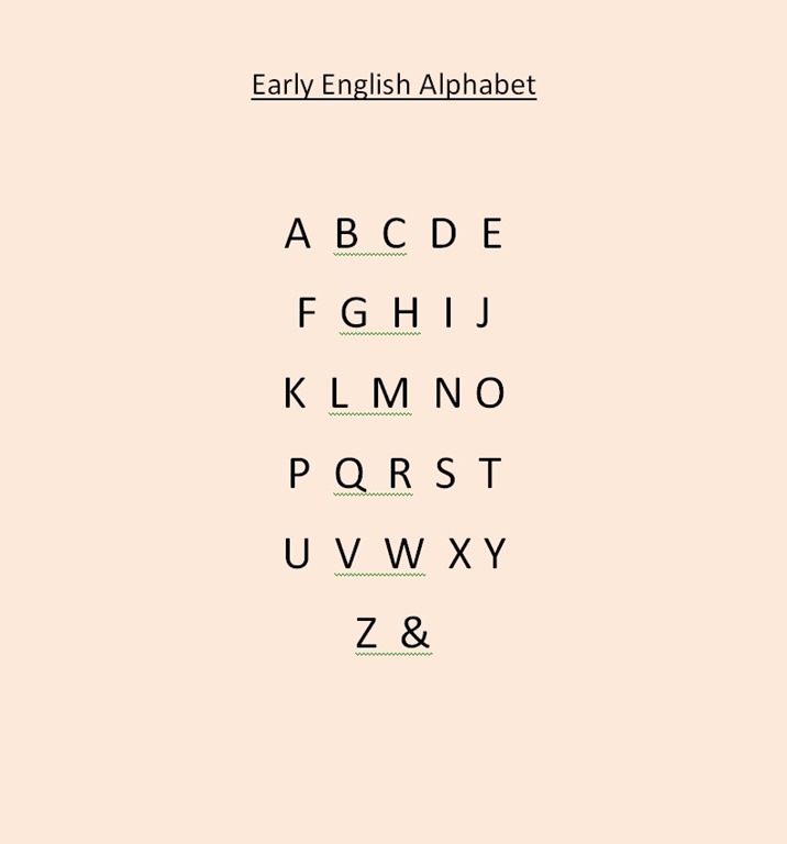 What is the 27th English alphabet?